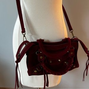 Maroon Cross Body Bag from Italy